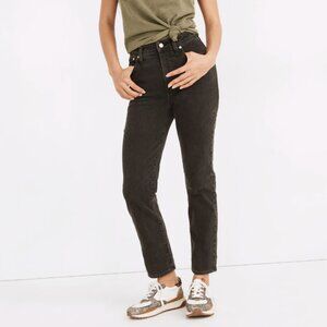 Madewell The Curvy Perfect Vintage Jean in Lunar Wash Black Size 29 #NA883